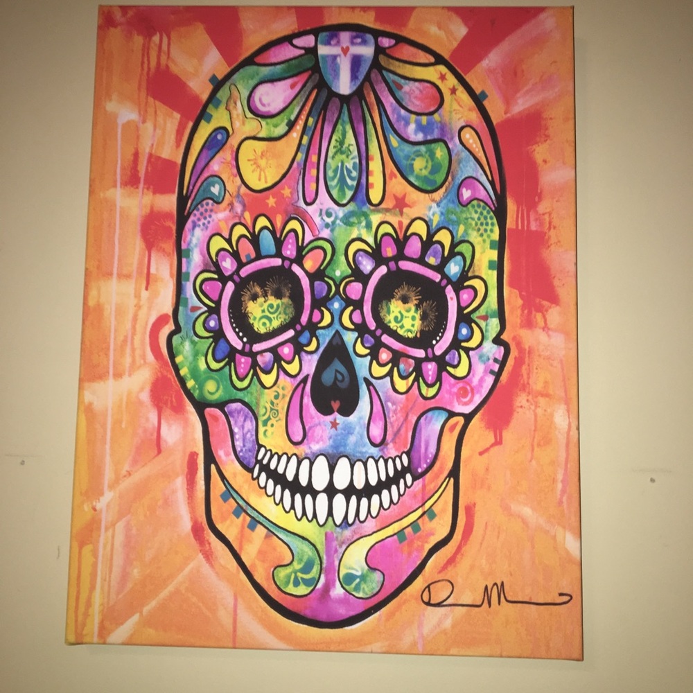 Skull painting